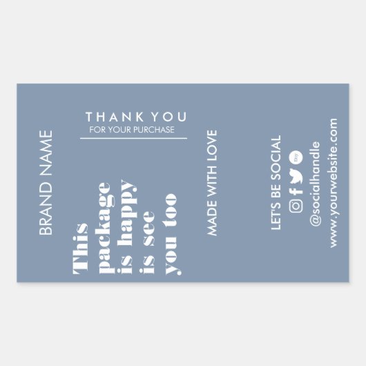 Doos met sluitringen, sluitringen, verpakking rechthoekige sticker (Voorkant)