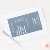 Doos met sluitringen, sluitringen, verpakking rechthoekige sticker (Envelop)