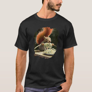 Doos met spaghetti pasta Funny Squirrel Ita T-shirt