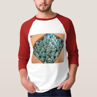 Doos met vierkante robots t-shirt