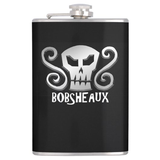 Doos met vinylwikkel heupfles (Voorkant)