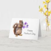 Doos met Violet Moederdag Card Kaart (Gele Bloem)