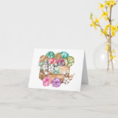 Doos met volle opening voor garens en katoenbloeme kaart (Gele Bloem)