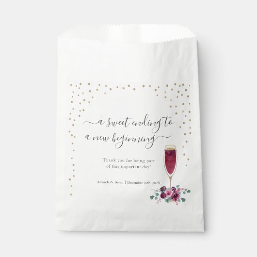 Doos met vuursteentje en goudflut bedankzakje (Voorkant)