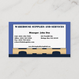 Doos op standaard pallet, 3,5-inch x 2,0-inch Visi Visitekaartje