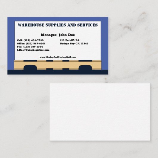 Doos op standaard pallet, 3,5 x 2,0-inch Visitekaa Visitekaartje (Voorkant / Achterkant)