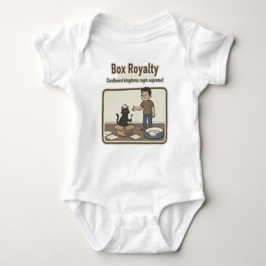 Doos Royalty-T-shirt Romper (Voorkant)