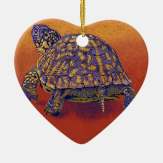 Doos, schildpad keramisch ornament (Voorkant)