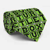 Doos, schildpad, schelp, reptiel stropdas (Opgerold)