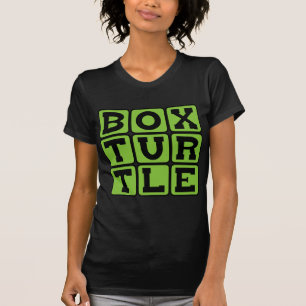 Doos, schildpad, schelp, reptiel t-shirt