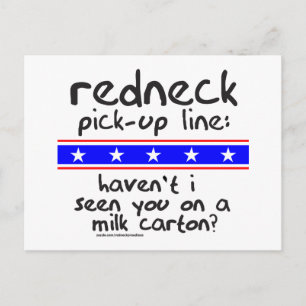 DOOS T-SHIRS VAN DE PICK-UP LINE-MELKDOOS HERDNECK BRIEFKAART