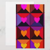 Doos valentijnskaarten briefpapier (Voorkant / Achterkant)