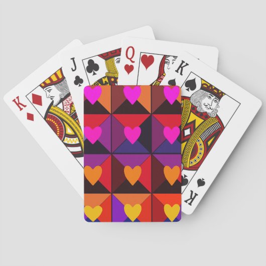 Doos valentijnskaarten pokerkaarten (Achterkant)