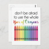 Doos van boeien briefkaart (Voorkant / Achterkant)