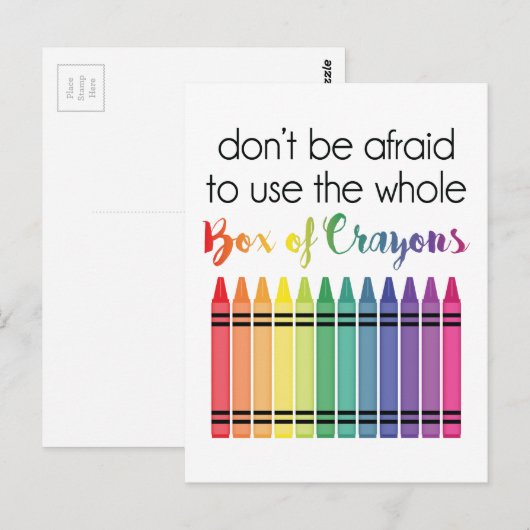 Doos van boeien briefkaart (Voorkant / Achterkant)