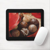 Doos van chocolade Mousepad Muismat (Met muis)