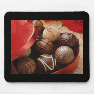 Doos van chocolade Mousepad Muismat