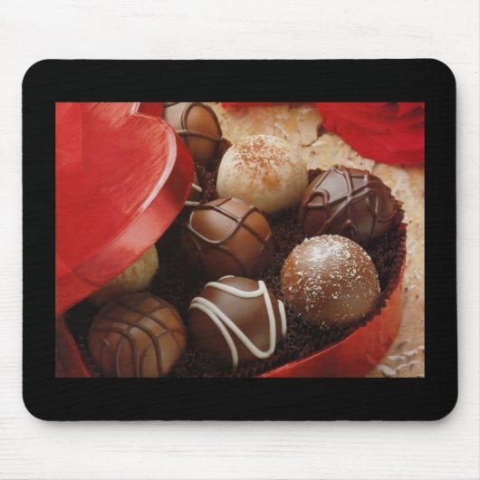Doos van chocolade Mousepad Muismat (Voorkant)