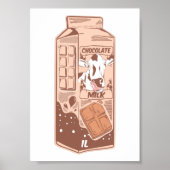 Doos van chocolademelk poster (Voorkant)