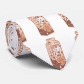 Doos van chocolademelk stropdas (Opgerold)