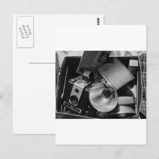 Doos van de Oude Kodak Cameras Briefkaart (Voorkant / Achterkant)