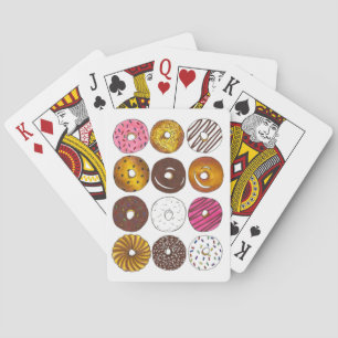 Doos van Donuts Dozen Doughnoten Donut Food Kaarte Pokerkaarten