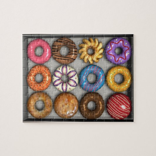 Doos van Doughnoten Legpuzzel (Horizontaal)