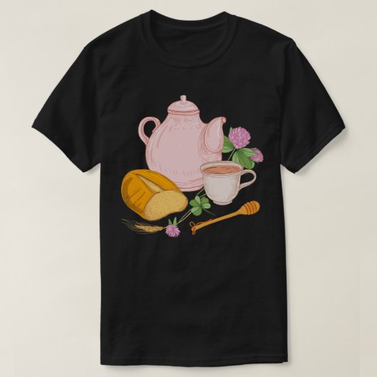 Doos van honingthee t-shirt (Design voorkant)