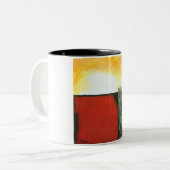 Doos van Pandora van oorspronkelijke verf Tweekleurige Koffiemok (Voorkant links)