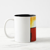 Doos van Pandora van oorspronkelijke verf Tweekleurige Koffiemok (Links)