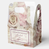 Doos van Rozen Gable Box Wedding Favors Bedankdoosjes (Geopend)