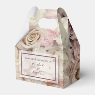 Doos van Rozen Gable Box Wedding Favors Bedankdoosjes