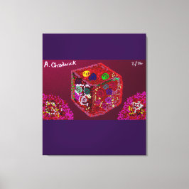 Doos van Zestien Rozen Canvas Afdruk