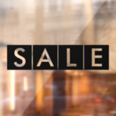 Doos Verkoop Zwart Raamsticker (Vel 2)