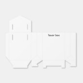 doos voor gunsten bedankdoosjes (Uitgevouwen)