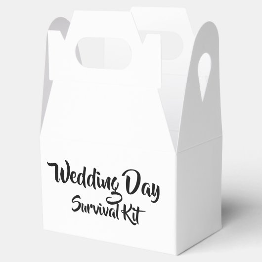 Doos voor overlevingsdag van de bruiloft bedankdoosjes (Geopend)