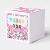 Doos voor partijdieren | Dierlijke feestdieren Bedankdoosjes (Voorkant Zijde)