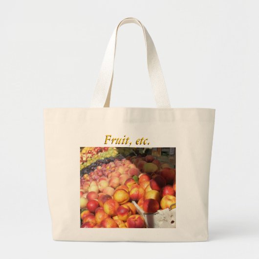 Doos - Vruchten, enz. Grote Tote Bag (Voorkant)