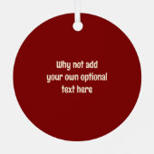 Doosje met druppeltjes - Ringvormige cake, aangepa Metalen Ornament (Achterkant)