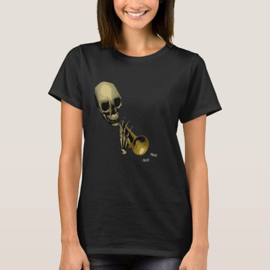Doot doot, Mr Skeletal Funny Meme T-shirt (Voorkant)