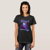 Doot Mr. Skeltal Synthwave Retro Meme Streetwe T-shirt (Voorkant volledig)