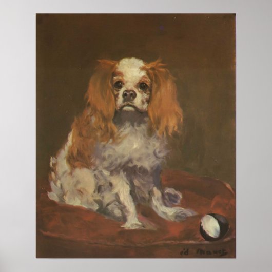 Dop print "A King Charles Spaniel" (Voorkant)