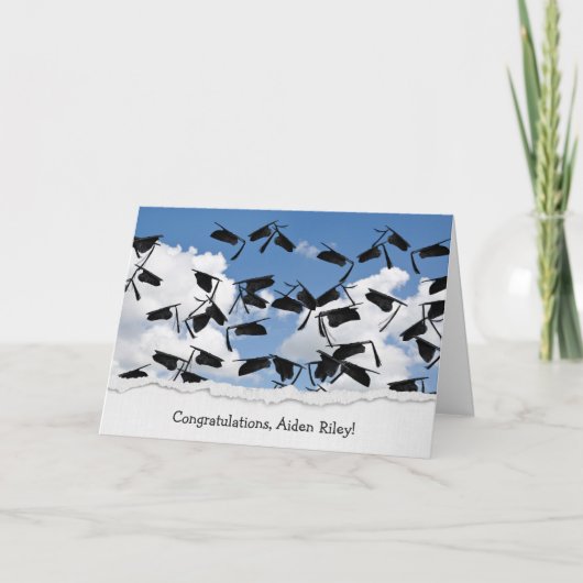 dop voor afstuderen in de lucht kaart (Voorkant)