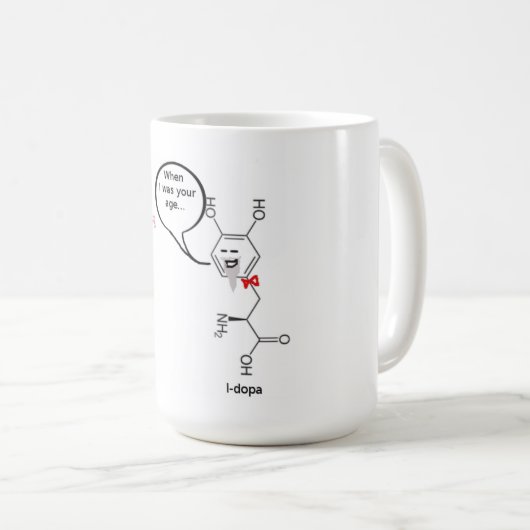 dopa en dopamine koffiemok (Voorkant rechts)