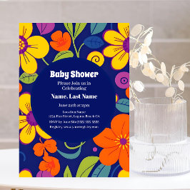 Dopamine Baby Bliss – Vetgedrukte retro kleurrijke Kaart