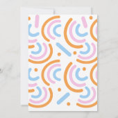 Dopamine Bruidsfeest Brunch Kaart (Achterkant)