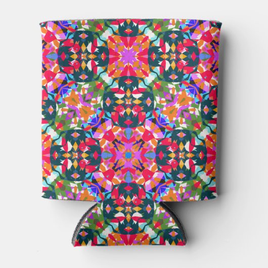 Dopamine Decor Boost Positiviteit Patroon Kleurrij Blikjeskoeler (Voorkant)