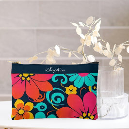 Dopamine Decor-Bright Retro Bloemen- Etui