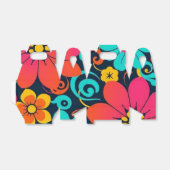 Dopamine Decor – Heldere Funky Flowers-Retro Bedankdoosjes (Uitgevouwen)