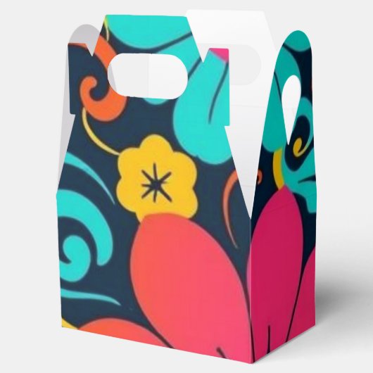 Dopamine Decor – Heldere Funky Flowers-Retro Bedankdoosjes (Geopend)